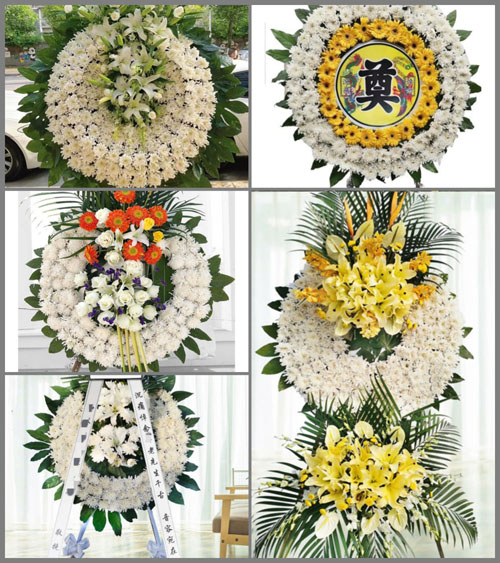 安徽芜湖市镜湖区方村街道王埂村花圈速递